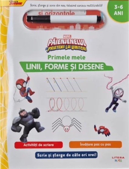 Marvel. Paienjenelul si prietenii lui uimitori. Primele mele linii, forme si desene