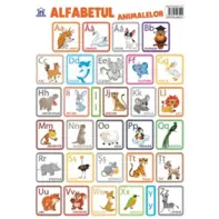Plansa. Alfabetul animalelor in limba romana