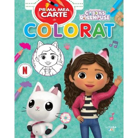 Gabby’s Dollhouse. Prima mea carte de colorat
