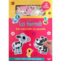Bebe invata. La ferma. Set educativ cu puzzle