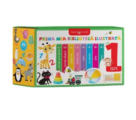 Cutie. Bebe invata. Prima mea biblioteca ilustrata la 1 an (8 carticele)