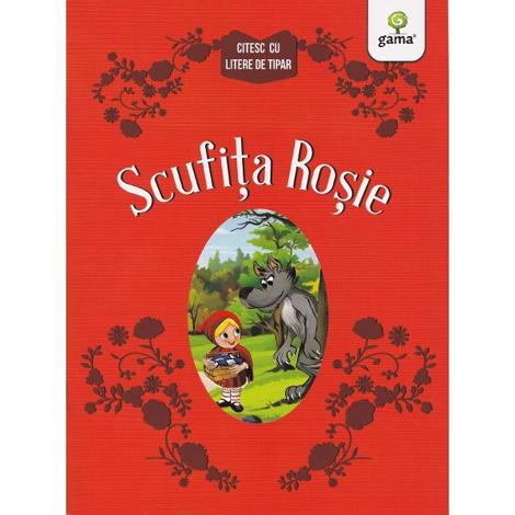 Scufita Rosie. Citesc cu litere de tipar
