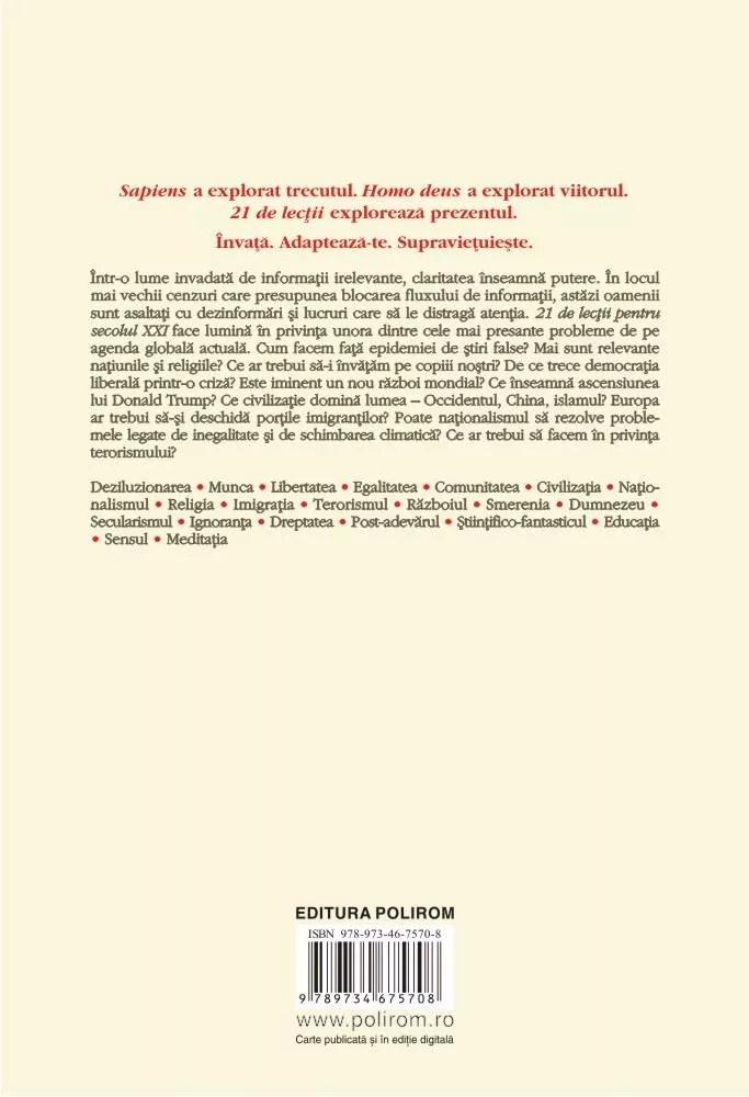 21 de lectii pentru secolul XXI