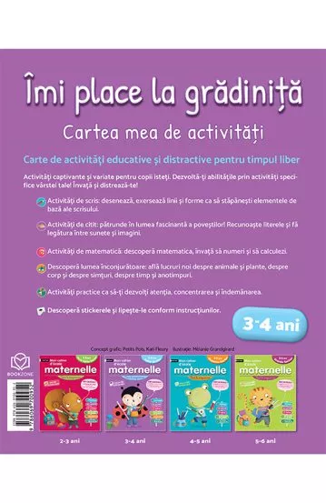Imi place la gradinita (2-3 ani, 3-4 ani) + Invat si ma distrez (3-4 ani)