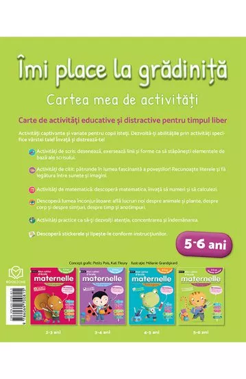 Imi place la gradinita 5-6 ani