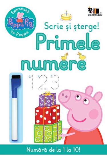 Peppa Pig: Exerseaza cu Peppa. Scrie si sterge! Primele numere
