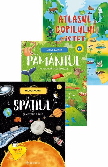Spatiul si Pamantul + Atlasul copilului istet