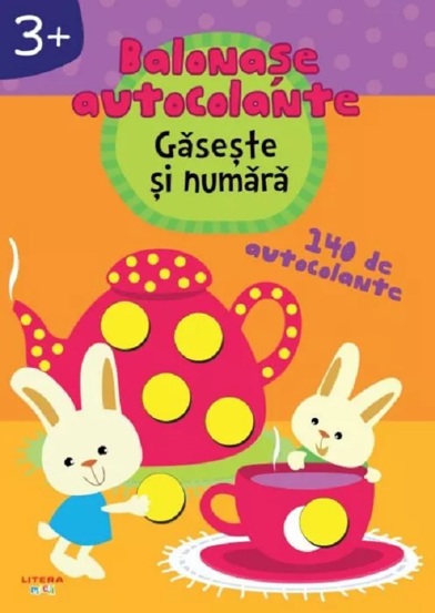 Gaseste si numara. Balonase autocolante +3 ani