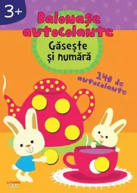 Gaseste si numara. Balonase autocolante +3 ani