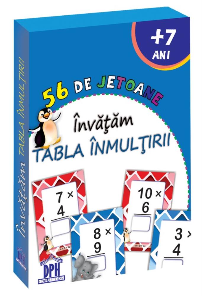 56 de Jetoane - Invatam - Tabla inmultirii