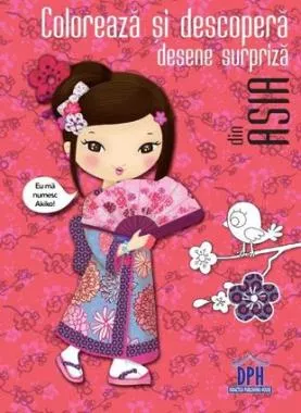 Coloreaza si descopera desene surpriza - din Asia
