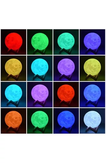 Lampa Luna Plina 3D