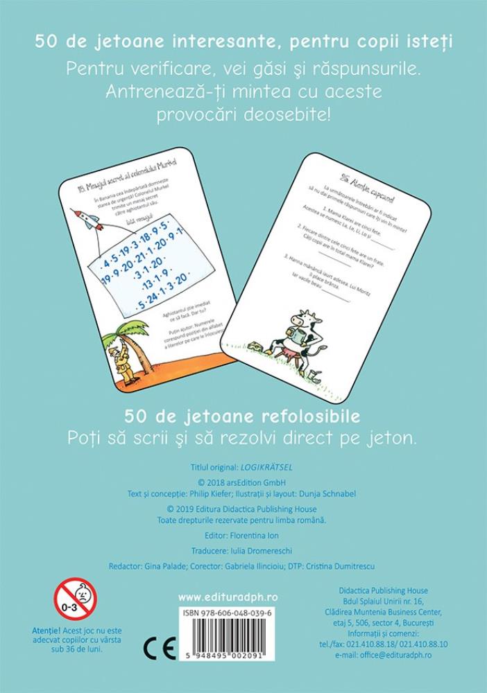 Jocuri logice - 50 de jetoane
