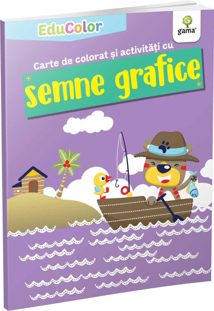 Carte de colorat si activitati cu semne grafice
