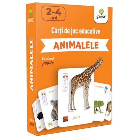 Carti de Joc Educative. Animalele